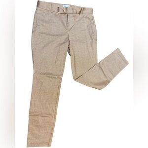 Calvin Klein Brown Checkered Pants | Size 4 | Stretch Cotton‎ Blend